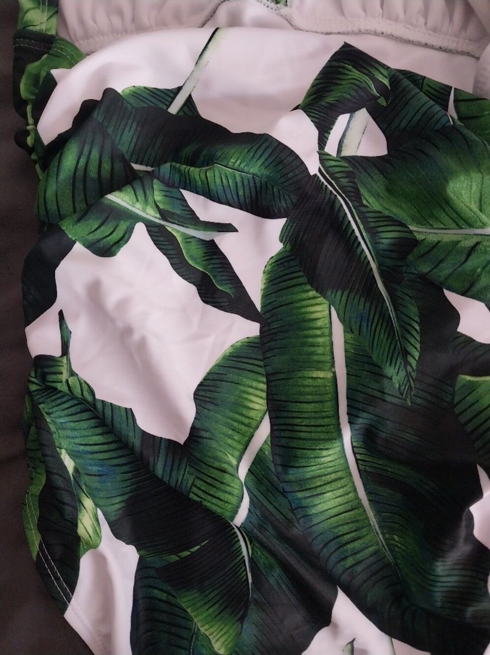 B2Prity Green Tropical Leaf One-Piece Swimwear NWT Size L - Picture 6 of 9